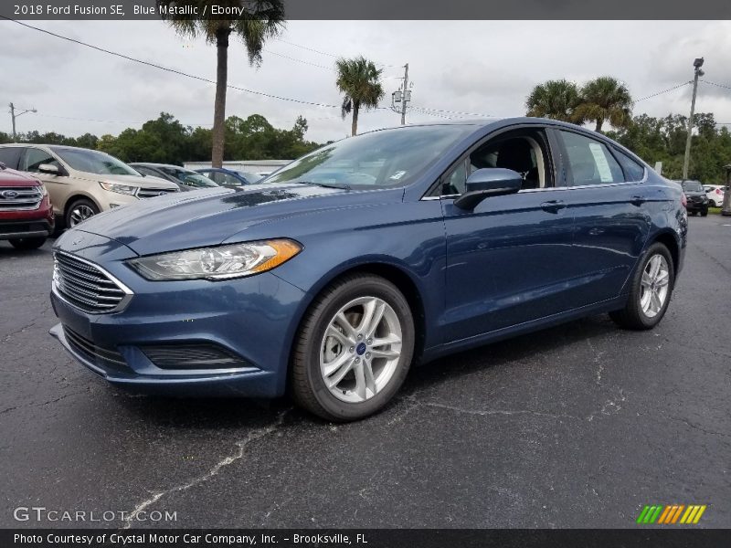 Blue Metallic / Ebony 2018 Ford Fusion SE