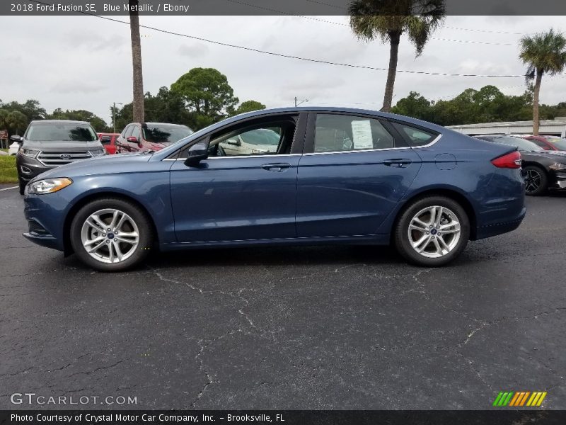 Blue Metallic / Ebony 2018 Ford Fusion SE