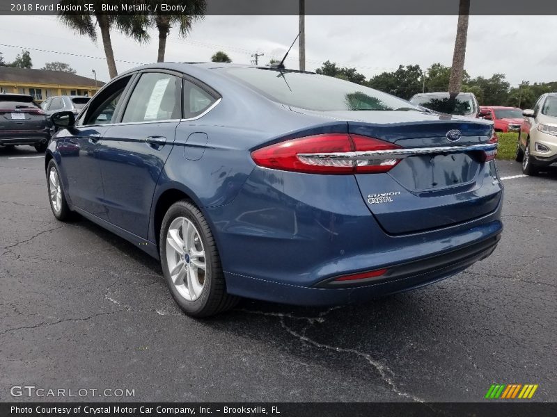 Blue Metallic / Ebony 2018 Ford Fusion SE