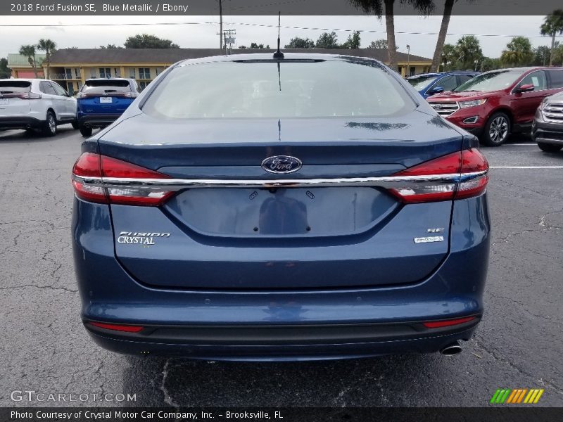 Blue Metallic / Ebony 2018 Ford Fusion SE