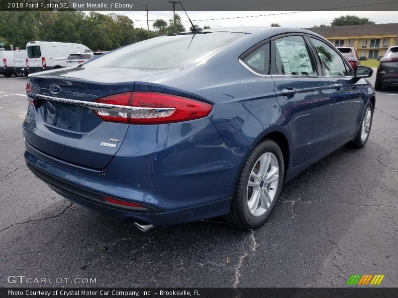 Blue Metallic / Ebony 2018 Ford Fusion SE
