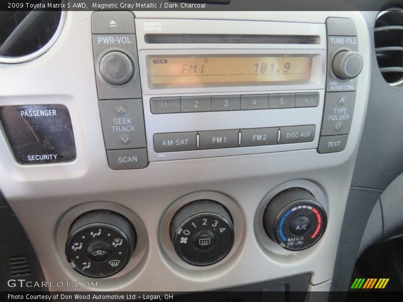Magnetic Gray Metallic / Dark Charcoal 2009 Toyota Matrix S AWD