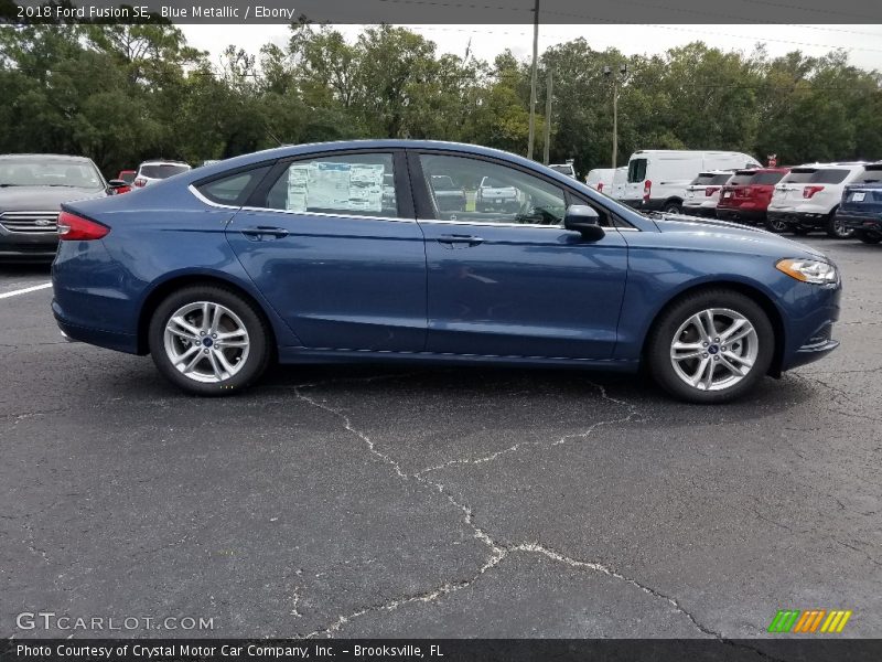 Blue Metallic / Ebony 2018 Ford Fusion SE