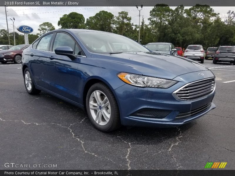 Blue Metallic / Ebony 2018 Ford Fusion SE
