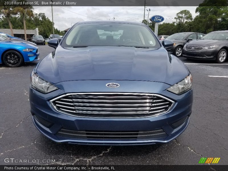 Blue Metallic / Ebony 2018 Ford Fusion SE