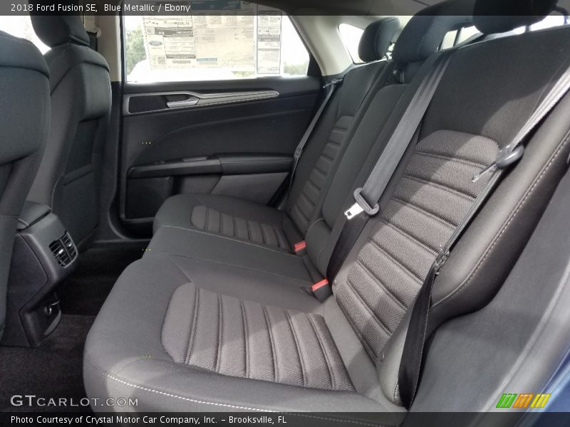 Blue Metallic / Ebony 2018 Ford Fusion SE