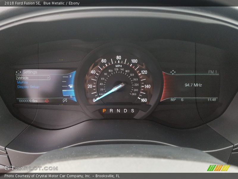 Blue Metallic / Ebony 2018 Ford Fusion SE