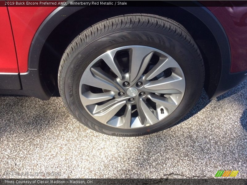 Winterberry Red Metallic / Shale 2019 Buick Encore Preferred AWD