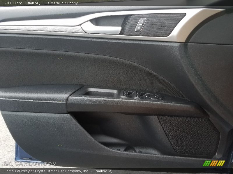 Blue Metallic / Ebony 2018 Ford Fusion SE