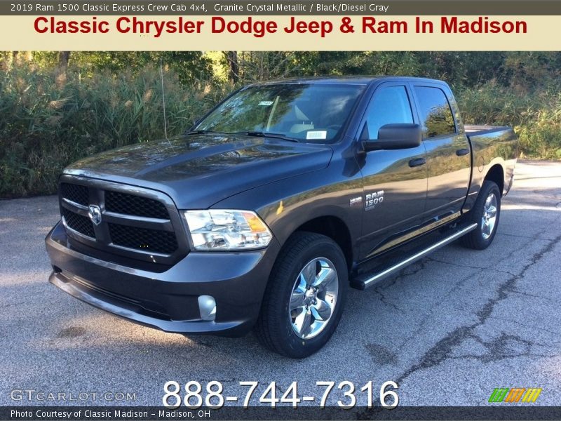 Granite Crystal Metallic / Black/Diesel Gray 2019 Ram 1500 Classic Express Crew Cab 4x4
