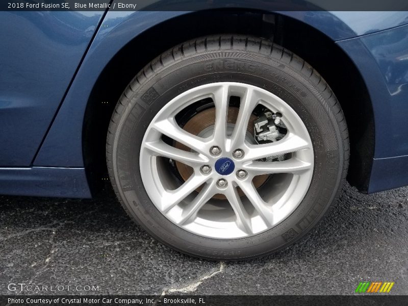 Blue Metallic / Ebony 2018 Ford Fusion SE
