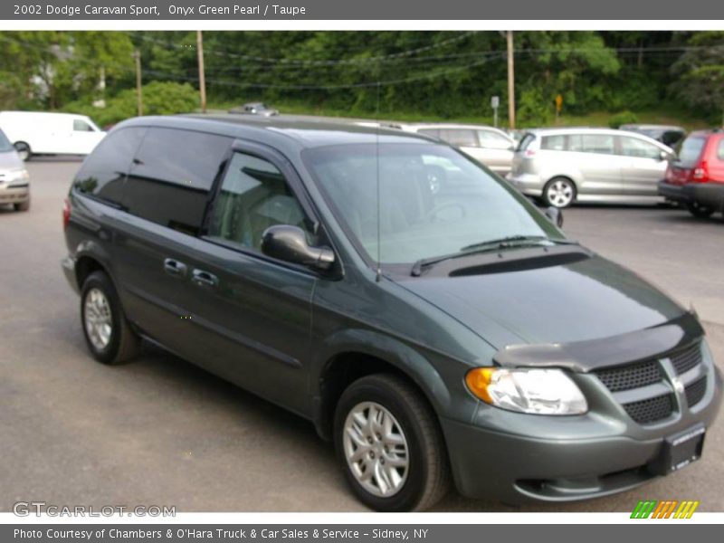 Onyx Green Pearl / Taupe 2002 Dodge Caravan Sport
