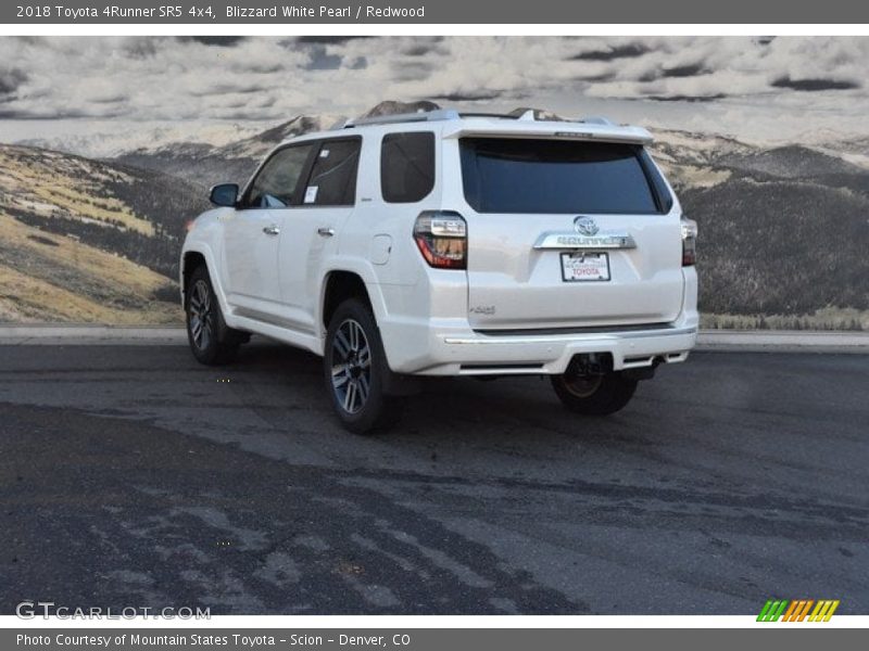 Blizzard White Pearl / Redwood 2018 Toyota 4Runner SR5 4x4