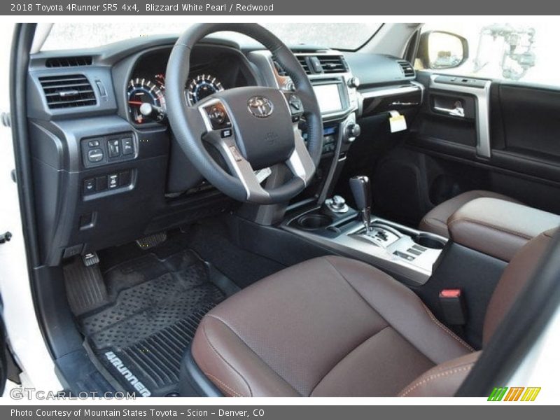 Blizzard White Pearl / Redwood 2018 Toyota 4Runner SR5 4x4