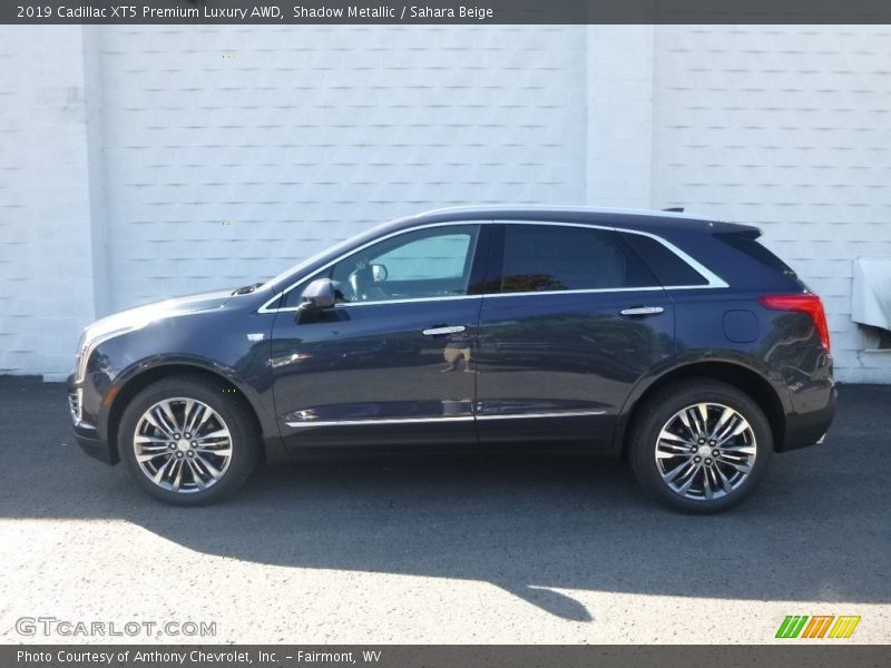 Shadow Metallic / Sahara Beige 2019 Cadillac XT5 Premium Luxury AWD