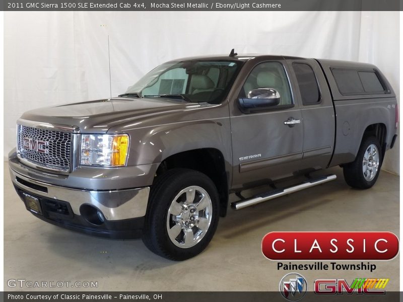 Mocha Steel Metallic / Ebony/Light Cashmere 2011 GMC Sierra 1500 SLE Extended Cab 4x4