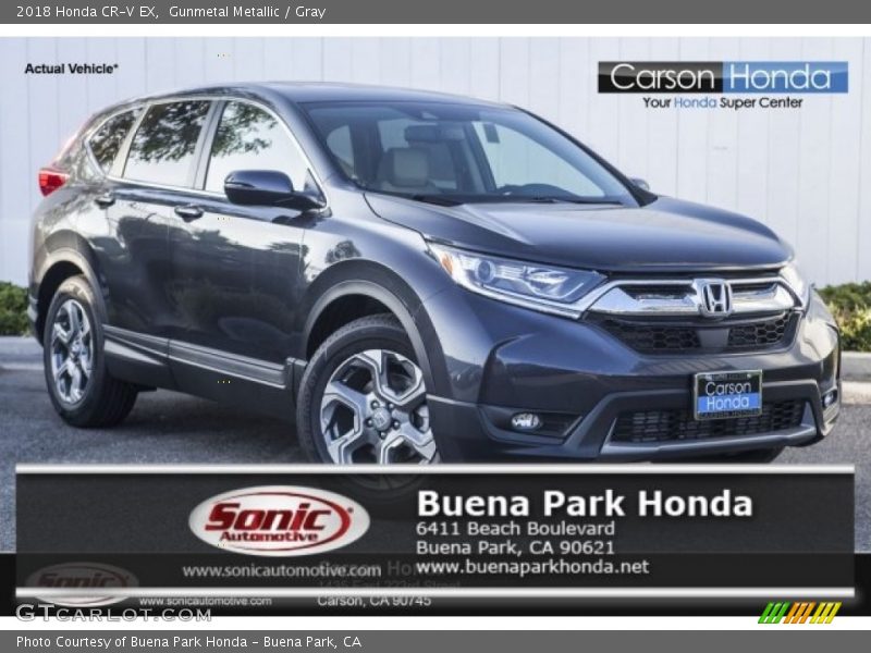Gunmetal Metallic / Gray 2018 Honda CR-V EX