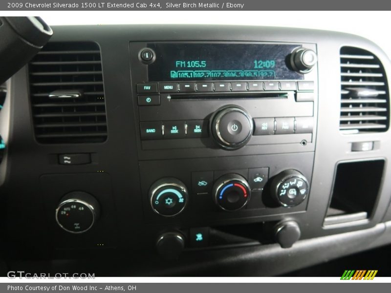 Silver Birch Metallic / Ebony 2009 Chevrolet Silverado 1500 LT Extended Cab 4x4