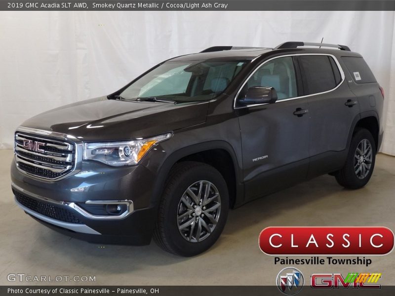 Smokey Quartz Metallic / Cocoa/Light Ash Gray 2019 GMC Acadia SLT AWD