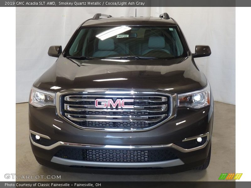 Smokey Quartz Metallic / Cocoa/Light Ash Gray 2019 GMC Acadia SLT AWD