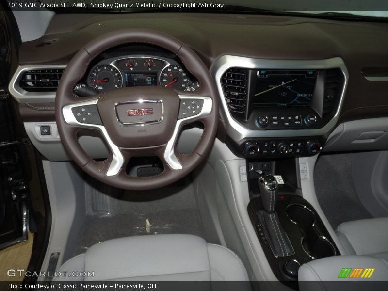 Smokey Quartz Metallic / Cocoa/Light Ash Gray 2019 GMC Acadia SLT AWD