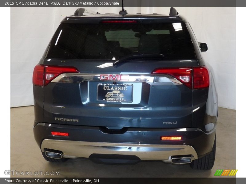 Dark Sky Metallic / Cocoa/Shale 2019 GMC Acadia Denali AWD