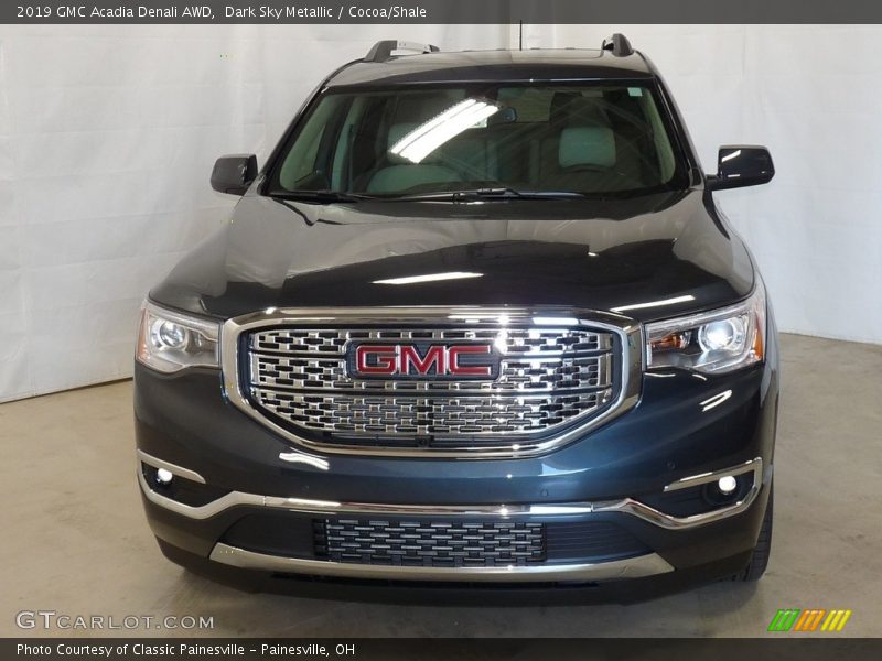 Dark Sky Metallic / Cocoa/Shale 2019 GMC Acadia Denali AWD