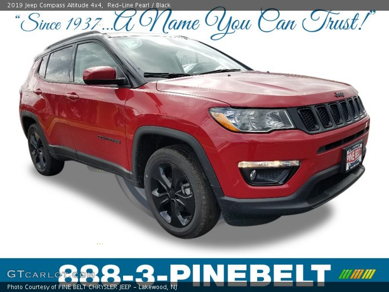 Red-Line Pearl / Black 2019 Jeep Compass Altitude 4x4
