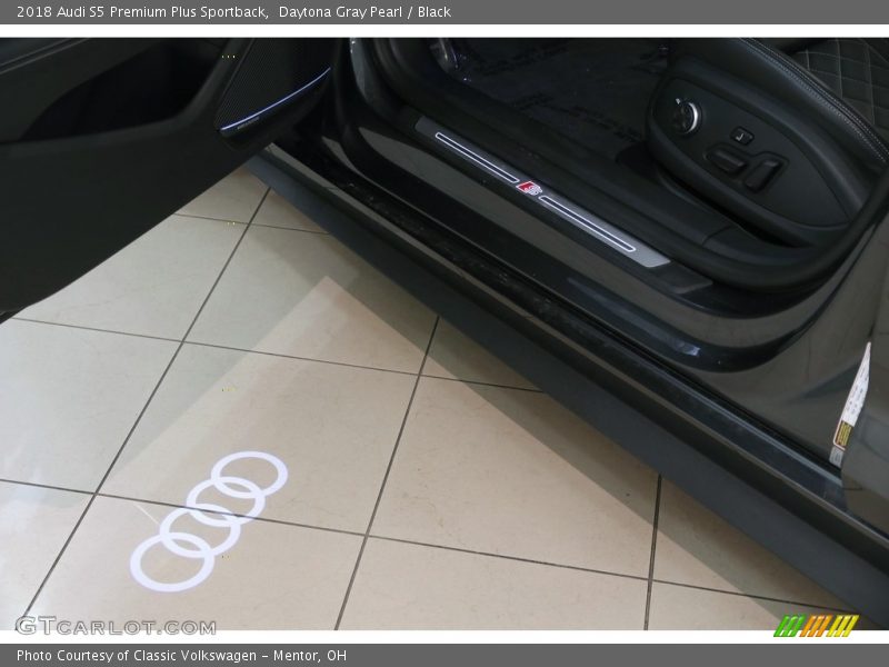 Daytona Gray Pearl / Black 2018 Audi S5 Premium Plus Sportback