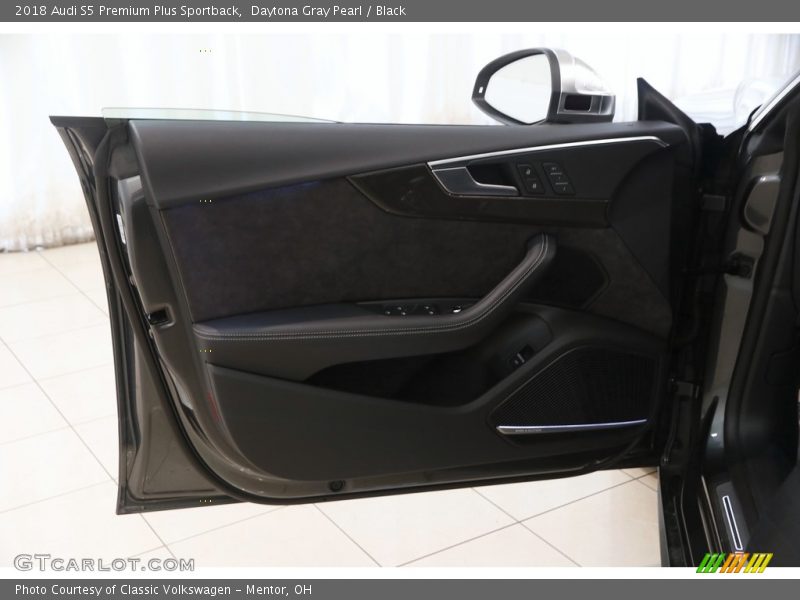 Daytona Gray Pearl / Black 2018 Audi S5 Premium Plus Sportback