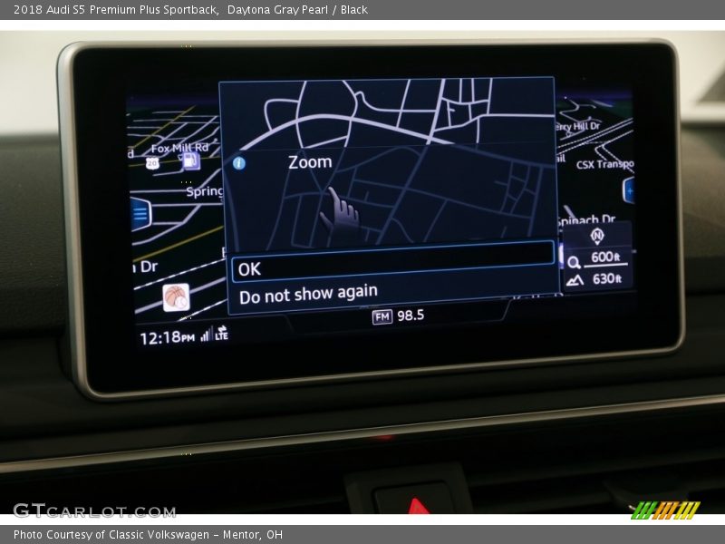 Navigation of 2018 S5 Premium Plus Sportback