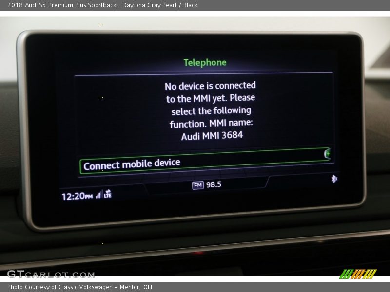 Daytona Gray Pearl / Black 2018 Audi S5 Premium Plus Sportback