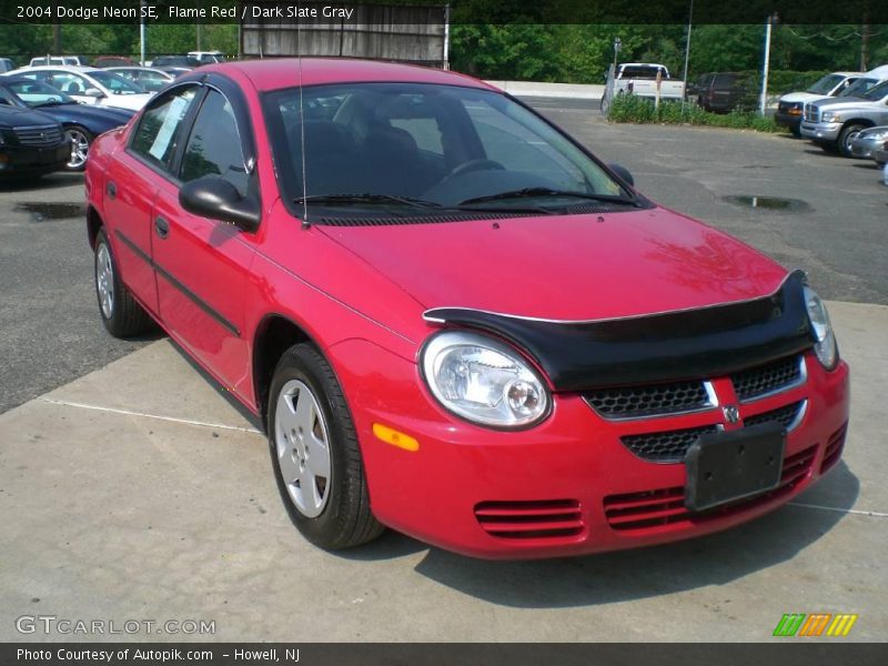 Flame Red / Dark Slate Gray 2004 Dodge Neon SE