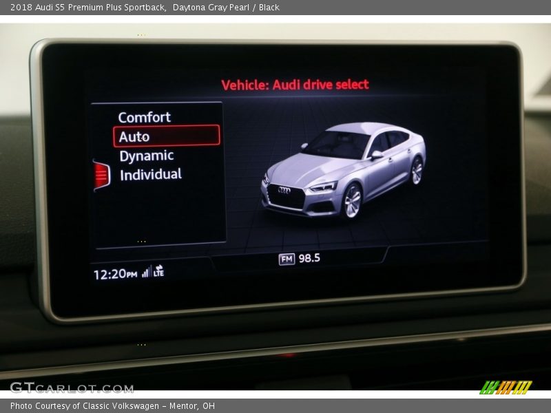 Controls of 2018 S5 Premium Plus Sportback