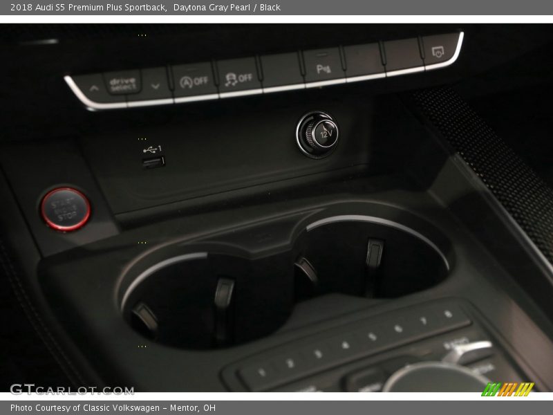 Daytona Gray Pearl / Black 2018 Audi S5 Premium Plus Sportback