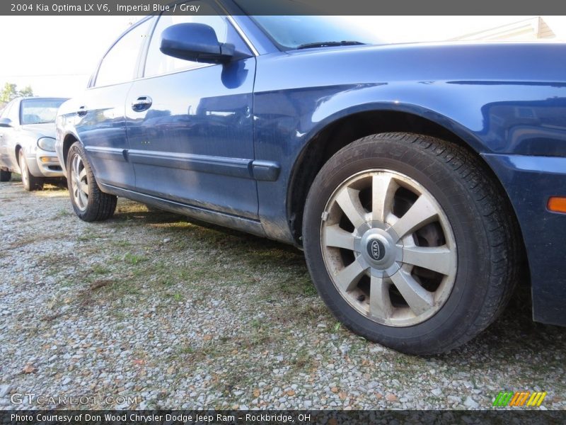 Imperial Blue / Gray 2004 Kia Optima LX V6