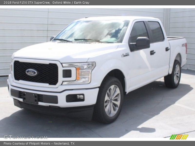 Oxford White / Earth Gray 2018 Ford F150 STX SuperCrew