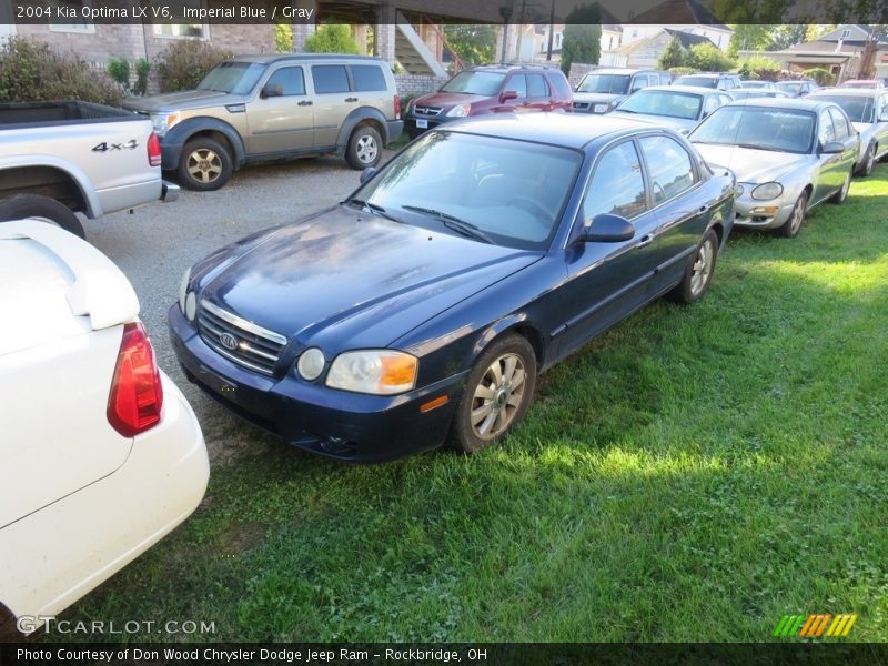 Imperial Blue / Gray 2004 Kia Optima LX V6