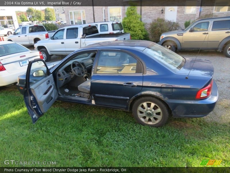 Imperial Blue / Gray 2004 Kia Optima LX V6