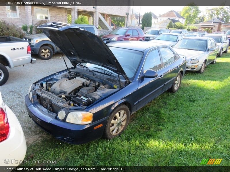 Imperial Blue / Gray 2004 Kia Optima LX V6