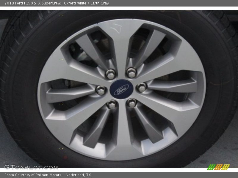 Oxford White / Earth Gray 2018 Ford F150 STX SuperCrew