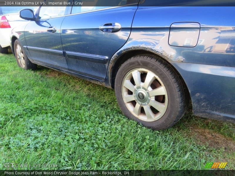 Imperial Blue / Gray 2004 Kia Optima LX V6