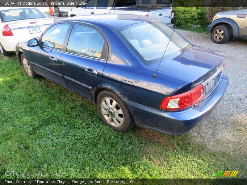 Imperial Blue / Gray 2004 Kia Optima LX V6