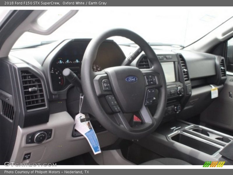 Oxford White / Earth Gray 2018 Ford F150 STX SuperCrew