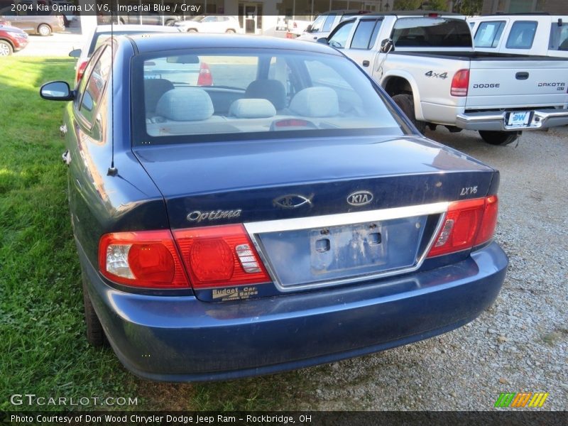 Imperial Blue / Gray 2004 Kia Optima LX V6