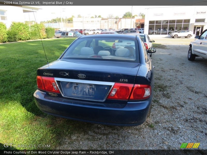 Imperial Blue / Gray 2004 Kia Optima LX V6