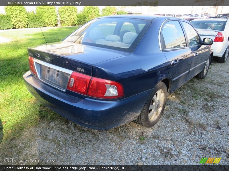 Imperial Blue / Gray 2004 Kia Optima LX V6