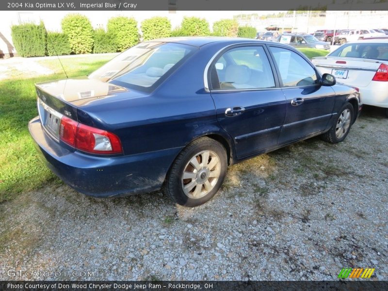 Imperial Blue / Gray 2004 Kia Optima LX V6