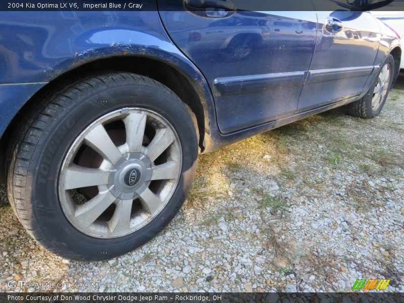 Imperial Blue / Gray 2004 Kia Optima LX V6