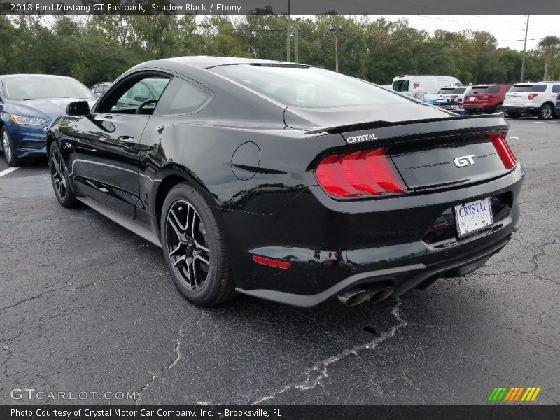 Shadow Black / Ebony 2018 Ford Mustang GT Fastback